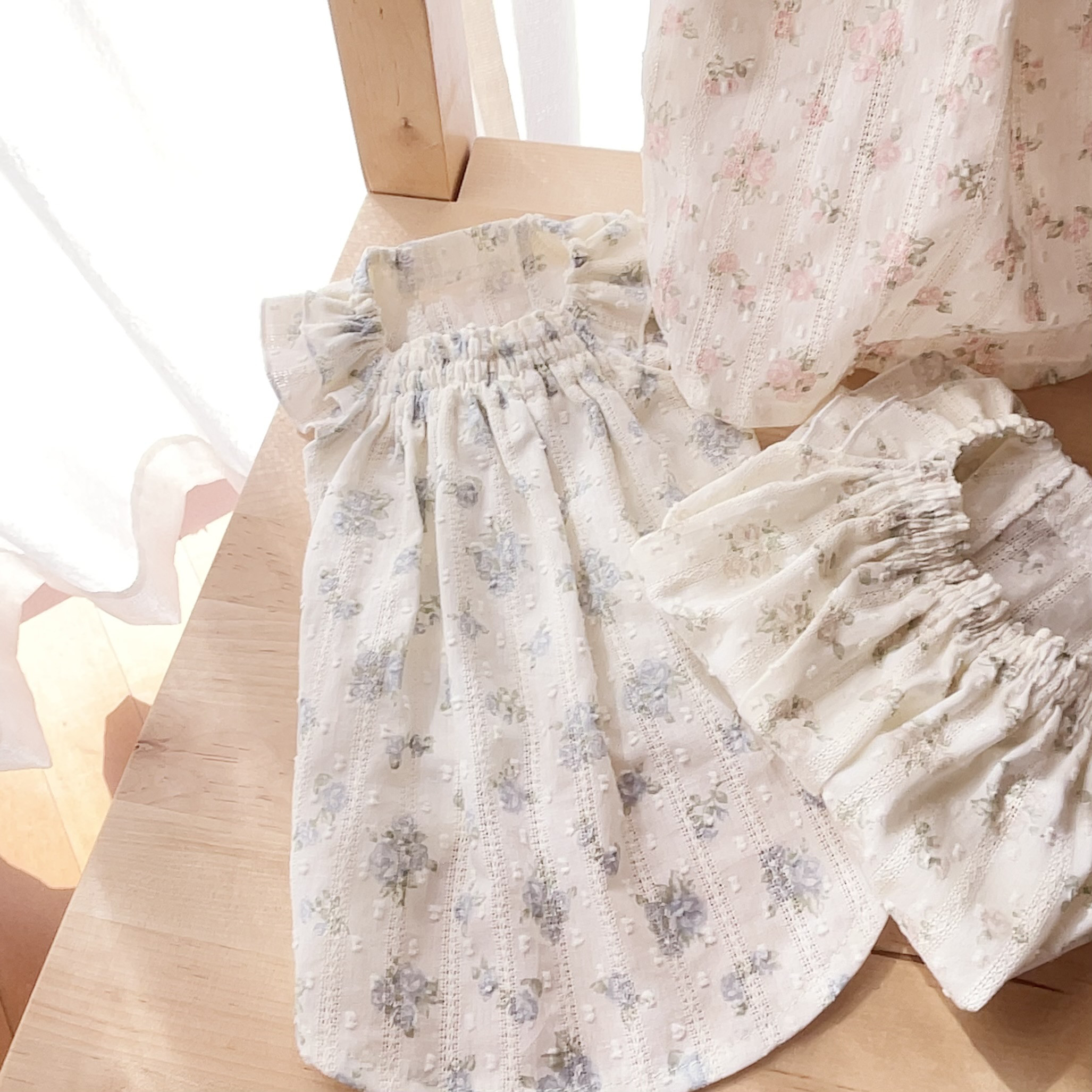 秋色チェックのパールオンギャザースモック/犬服/犬服ハンドメイド/ハンドメイド b796b32349a79bd5494518468475f7