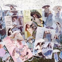 コラージュ素材 6種 120枚 PET ステッカー 女の子 雨声序曲 シール