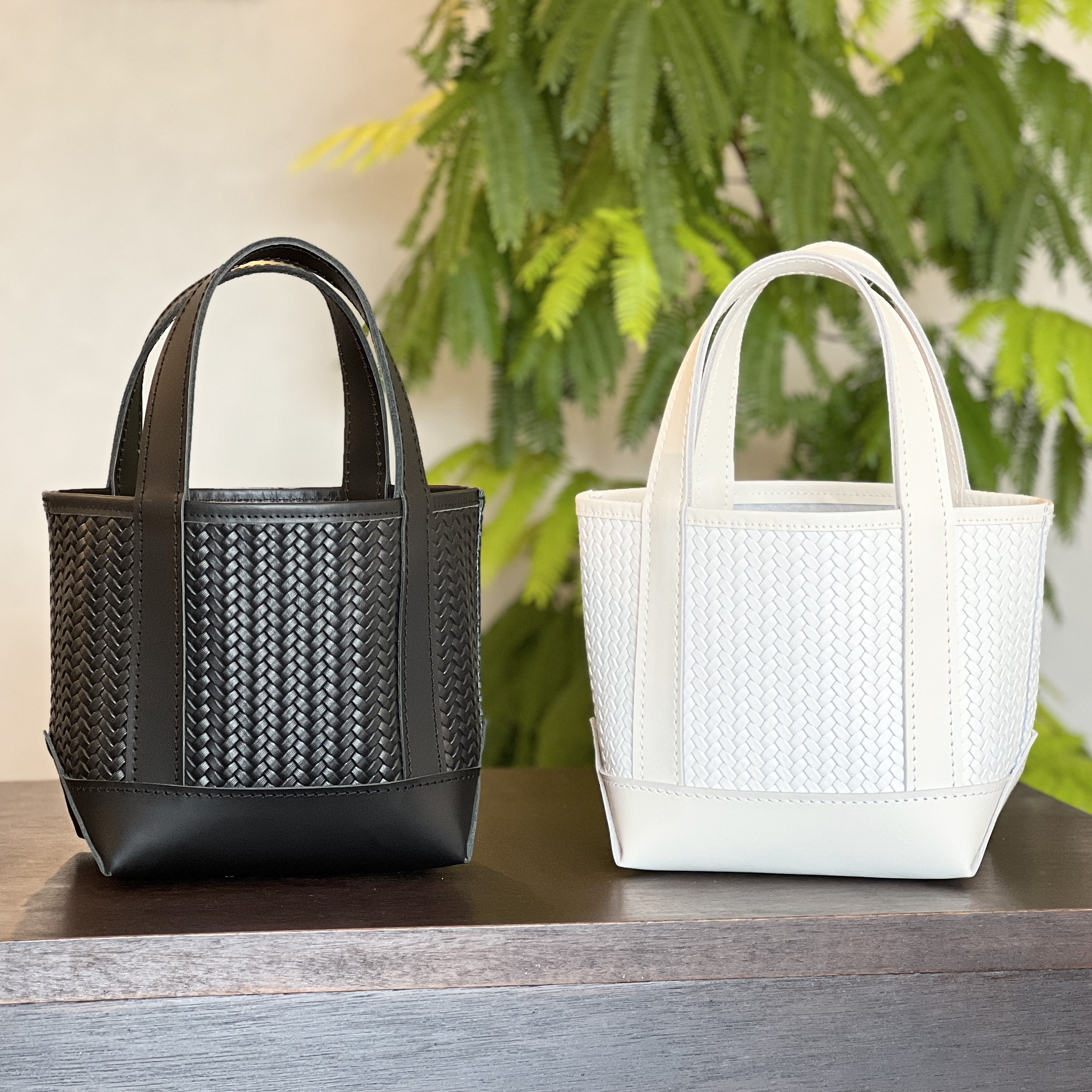 オールレザートート Sサイズ│国産レザーメッシュ　カスタマイズ可 / 2WAYにも！