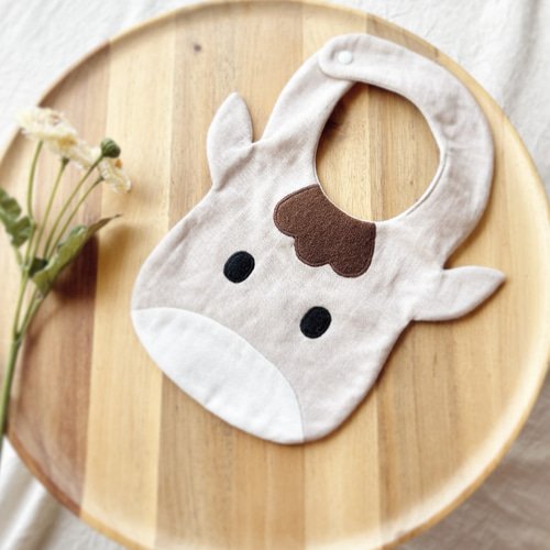 午年/馬】2026年干支/午年スタイ＊出産祝い ダブルガーゼ スタイ