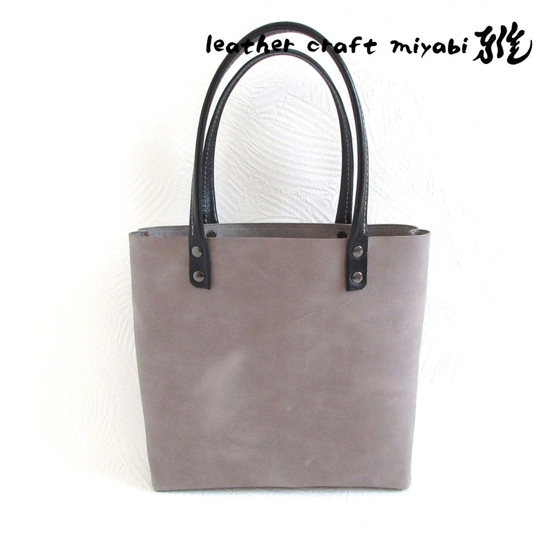 newデザイン♪《牛革》三角マチのスクエアミニトート・マーブルグレー・0595