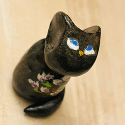 招き猫　黒猫　カモーン　陶器　猫の置物 楽天市場】招き猫 黒 置物 まねきねこ 開店祝い 黒招き猫6号