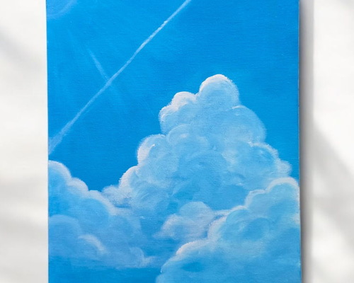 アクリル画　原画　インテリア　F4 自然　空　雲 アクリル画 原画 インテリア F4 自然 空 雲 アクリル画 原画
