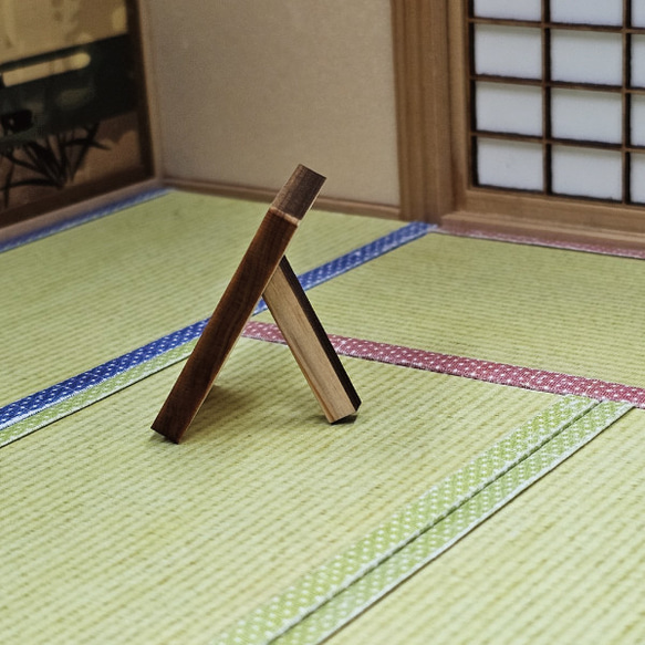 木札　ひのき　名前木札　4ｃｍ　名前札　オーダー　彫刻　ミニチュア　展示 2枚目の画像
