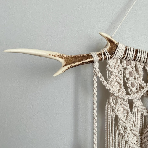 【big size】#50 鹿の角 マクラメタペストリー 鹿の角マクラメタペストリー タペストリー・壁掛け -Nalu- 通販