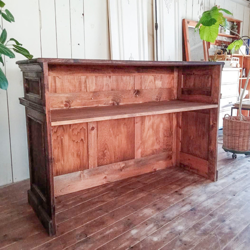 カフェレストラン向けレジカウンター（W1800アンティークブラウン