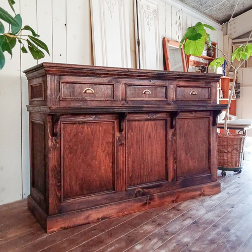 カフェレストラン向けレジカウンター（W1800アンティーク