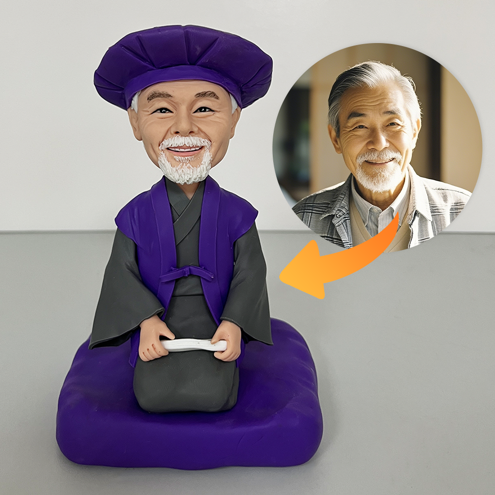 オーダーメイド 写真で作る ボブルヘッド 自分のフィギュア 記念ギフト 誕生日 御祝 定年退職 社長への贈り物