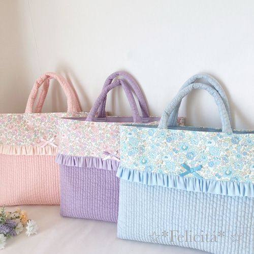 サイズオーダー可能】大人気のふんわりヌビキルティング×リバティ生地