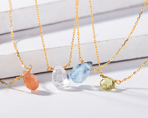 4種類から選べる】天然石ネックレス SV925 長さ調整可能◎全長45cm