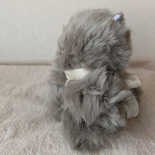 不機嫌な灰色ねこのぬいぐるみ ぬいぐるみ マルミミネコ 通販 19378832