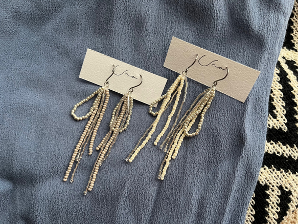 long beads pierce・earring 2枚目の画像