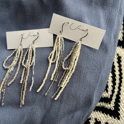 long beads pierce・earring 3枚目の画像