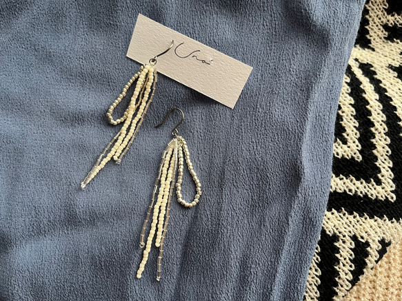 long beads pierce・earring 4枚目の画像