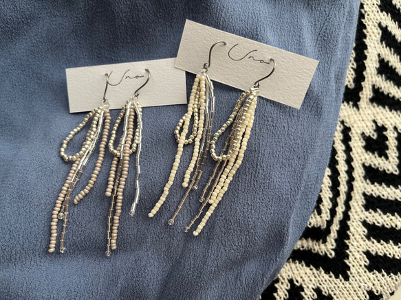 long beads pierce・earring 5枚目の画像