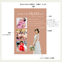 送料無料【子育て感謝状No.01】キャンバスボード｜両親贈呈品｜記念品｜選べるサイズ 4枚目の画像