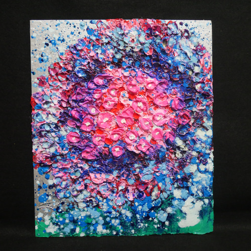 初売りセール 油絵 油彩 通販 HR 絵画 絵画【梅雨のピンクの雨】 絵 油彩画 絵画