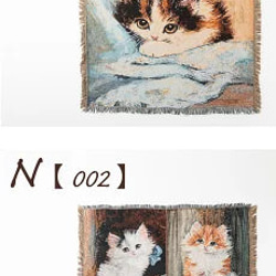 Jubilee 猫犬デザイン ジャガード スローケットラグ 130 x160 cm jubileethrow130160 17枚目の画像