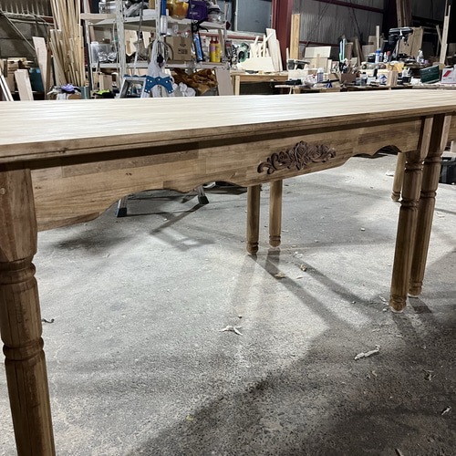 ハンドメイド　テーブル　ディスプレイ台　飾り棚 店舗向け ディスプレイ台 アンティーク オイル仕上げ ダイニング