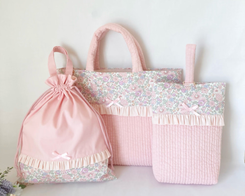 サイズオーダー可】大人気のヌビキルト×リバティ生地の通園・通学