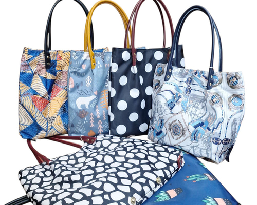 ◇Gream Supply◇グリームサプライ◇牛革付属色んな柄の変形手提げ