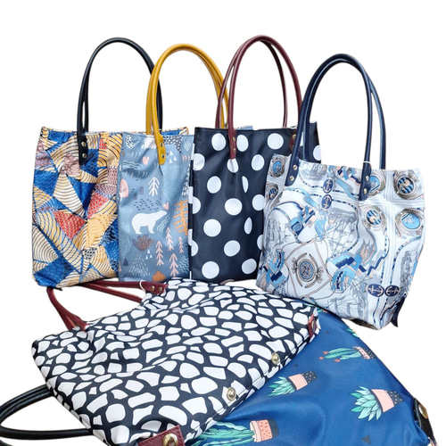 ◇Gream Supply◇グリームサプライ◇牛革付属色んな柄の変形手提げ