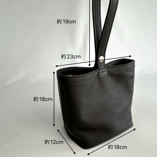 レザー巾着バッグ メンズ レディース 巾着バッグ T.M.Leatherworks