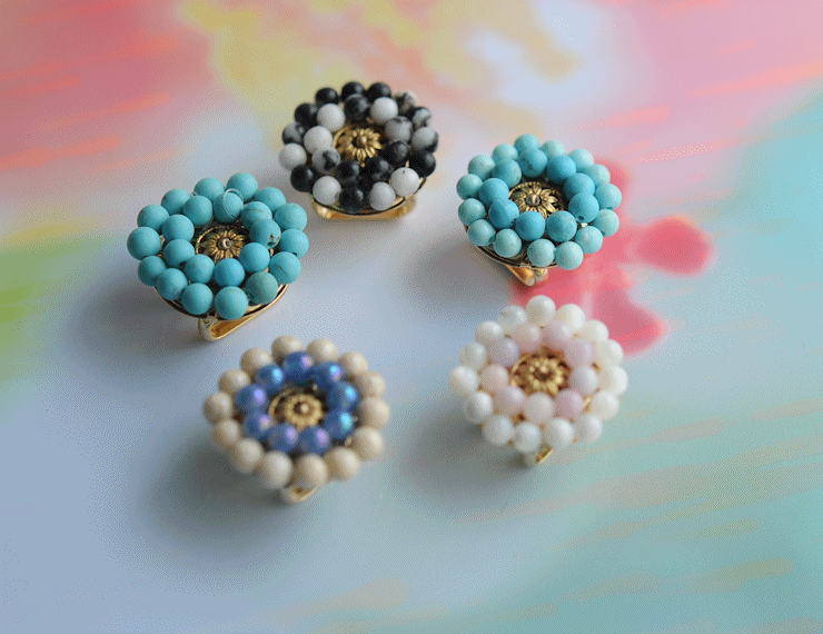 天然石の帯留め