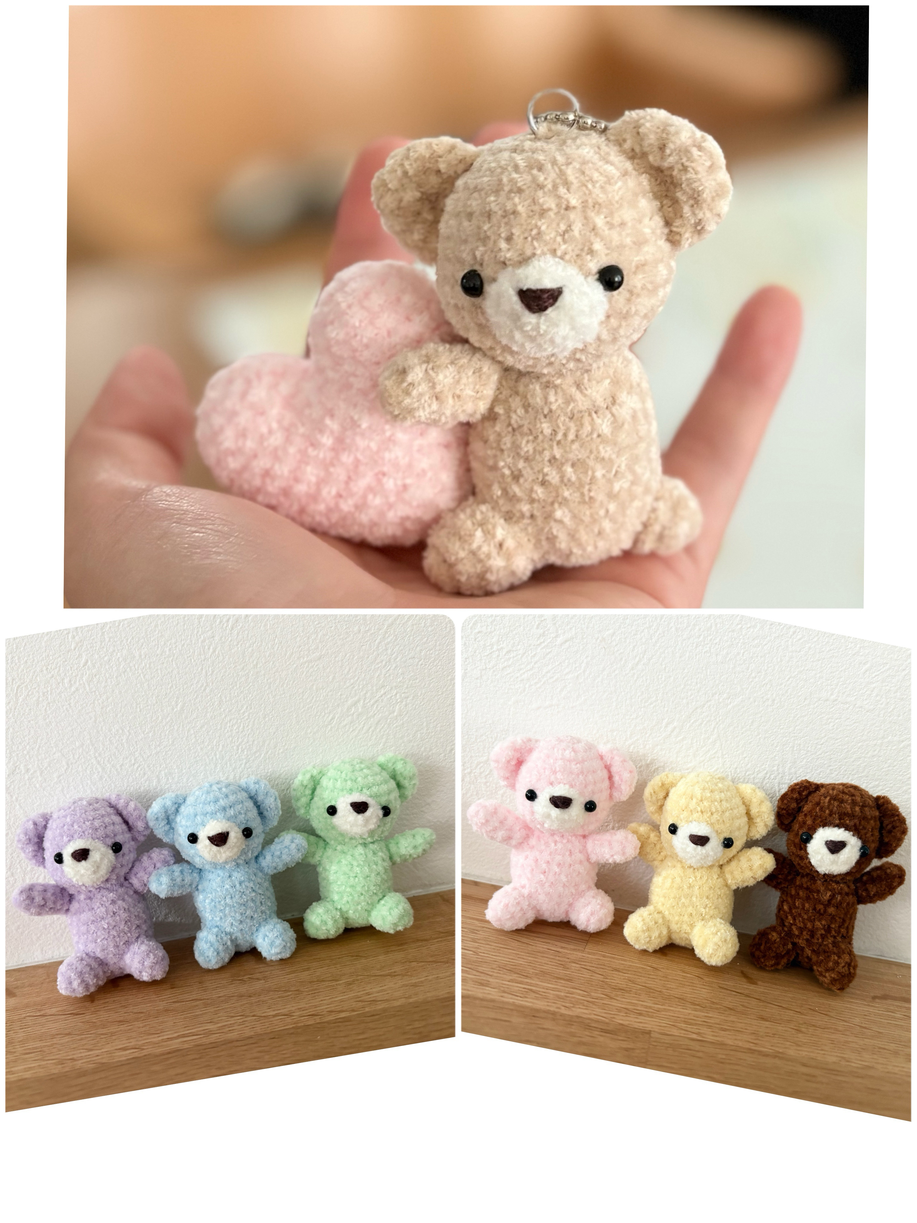 オーダーメイド♡あみぐるみ　ヘアゴム　くまちゃん オーダーメイド♡あみぐるみ ヘアゴム くまちゃん
