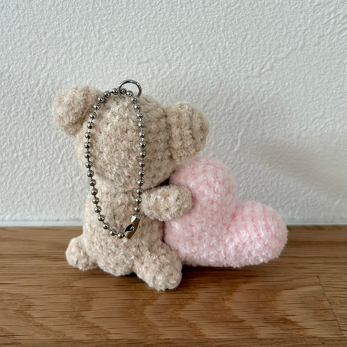 お好きな色で作成可能！くまちゃんキーホルダー】あみぐるみ くま くま