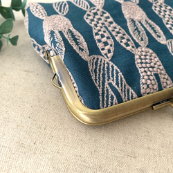 ミナペルホネン　ポンピア　ハンドメイド　がま口　コインケース　ポーチ 3枚目の画像