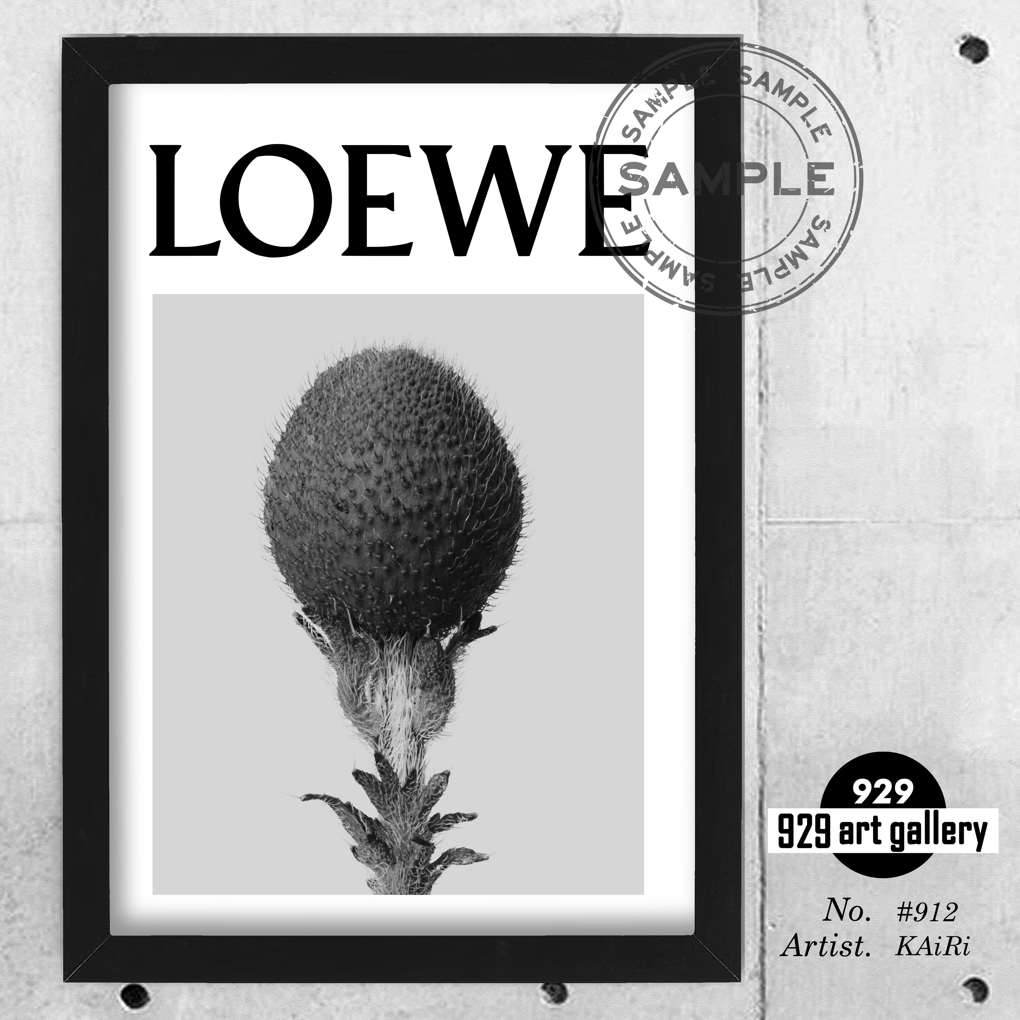 インテリア LOEWE ロゴ ロエベ フラワー 【50×70】ポスター 北欧