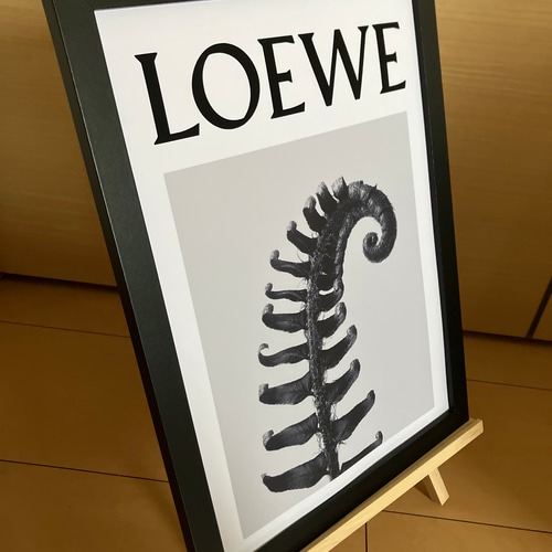 LOEWE type☆オマージュアートインテリアポスター＃914☆ロエベ・植物