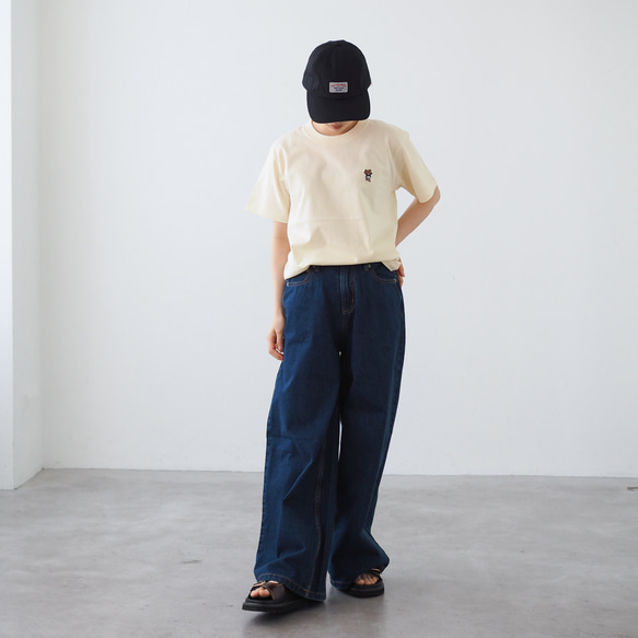 選べる刺繍5種類 半袖Tシャツ【クマ/アヒル/バレリーナ/ナイスクリーム/ターキー】 13枚目の画像