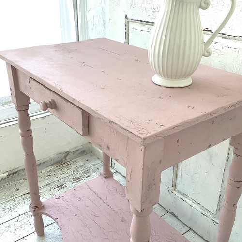 現品・在庫あり】コンソールテーブル・ピンク・フレンチシック