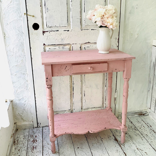 シャビーシック　フレンチカントリー　コンソール　テーブル　デスク　アンティーク シャビーシック フレンチカントリー コンソール テーブル デスク