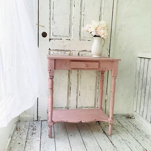 美品　フレンチカントリー　シャビーシック　コンソール　サイドテーブル　飾り棚 美品 フレンチカントリー シャビーシック コンソール サイド