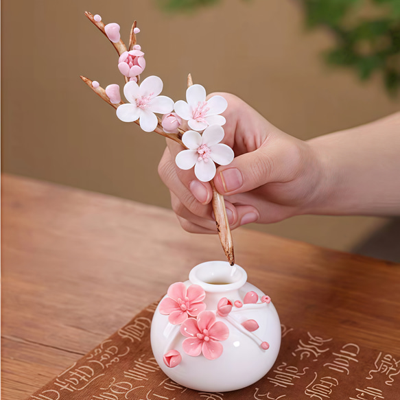 手のひらサイズの陶器花瓶＆一輪挿しおうち時間のインテリア雑貨