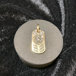 Dog Tag 薔薇 透かし