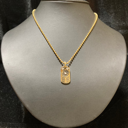 Dog Tag 薔薇 透かし Dog Tag 薔薇 透かし チェーン付き ネックレス・ペンダント