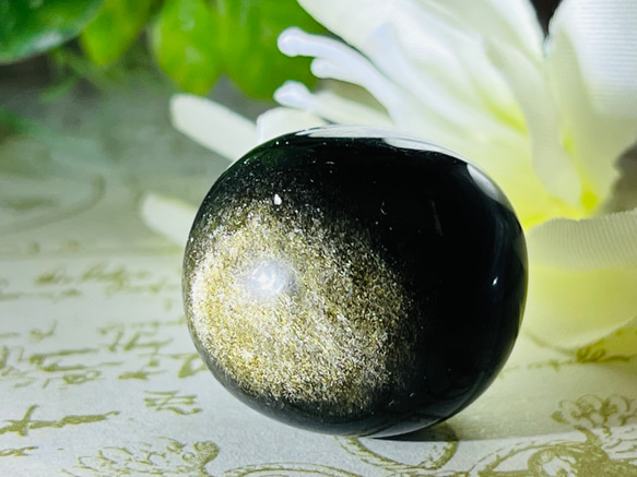 黄金のシラー✨ ゴールデン オブジディアン 黒曜石