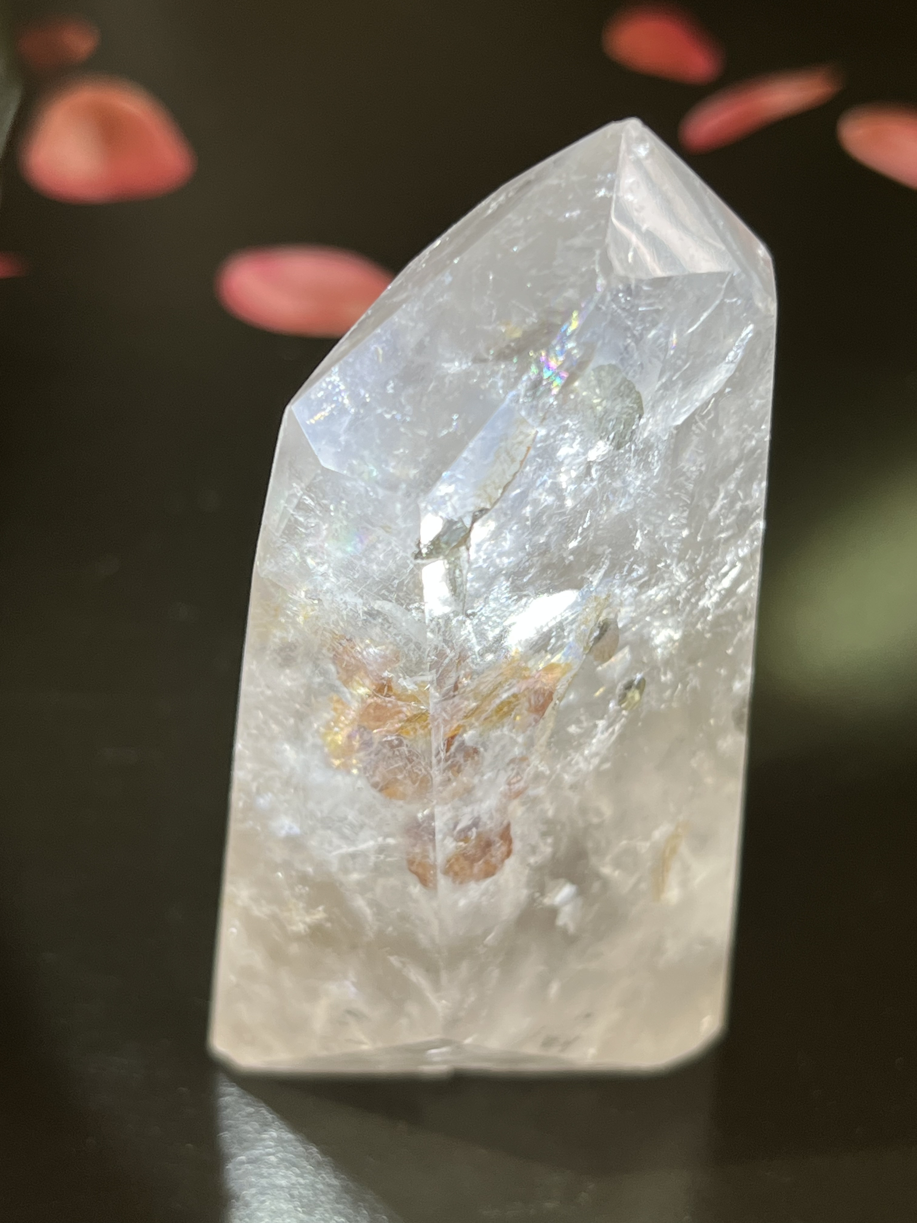 パイライトインクォーツ✨ レインボー クリスタル 水晶 黄鉄鉱