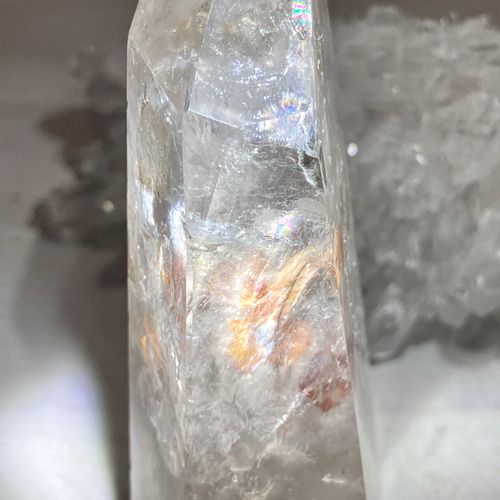 パイライトインクォーツ クリスタル 水晶 黄鉄鉱 ポイント