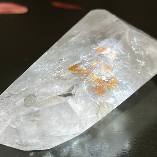 パイライトインクォーツ✨　レインボー　クリスタル　水晶　黄鉄鉱　ポイント パイライトインクォーツ✨ レインボー クリスタル 水晶 黄鉄鉱