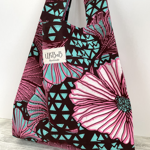 アフリカ布 普段使いできるエコバッグ カラフルバック 個性的バック