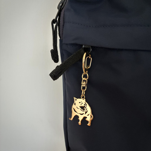 真鍮】タスマニアデビルの切り抜きキーホルダー その他アクセサリー