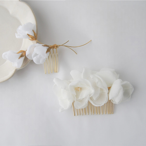 fleurs 髪飾り ヘアアクセサリー ヘッドドレス ヘアパーツ コーム