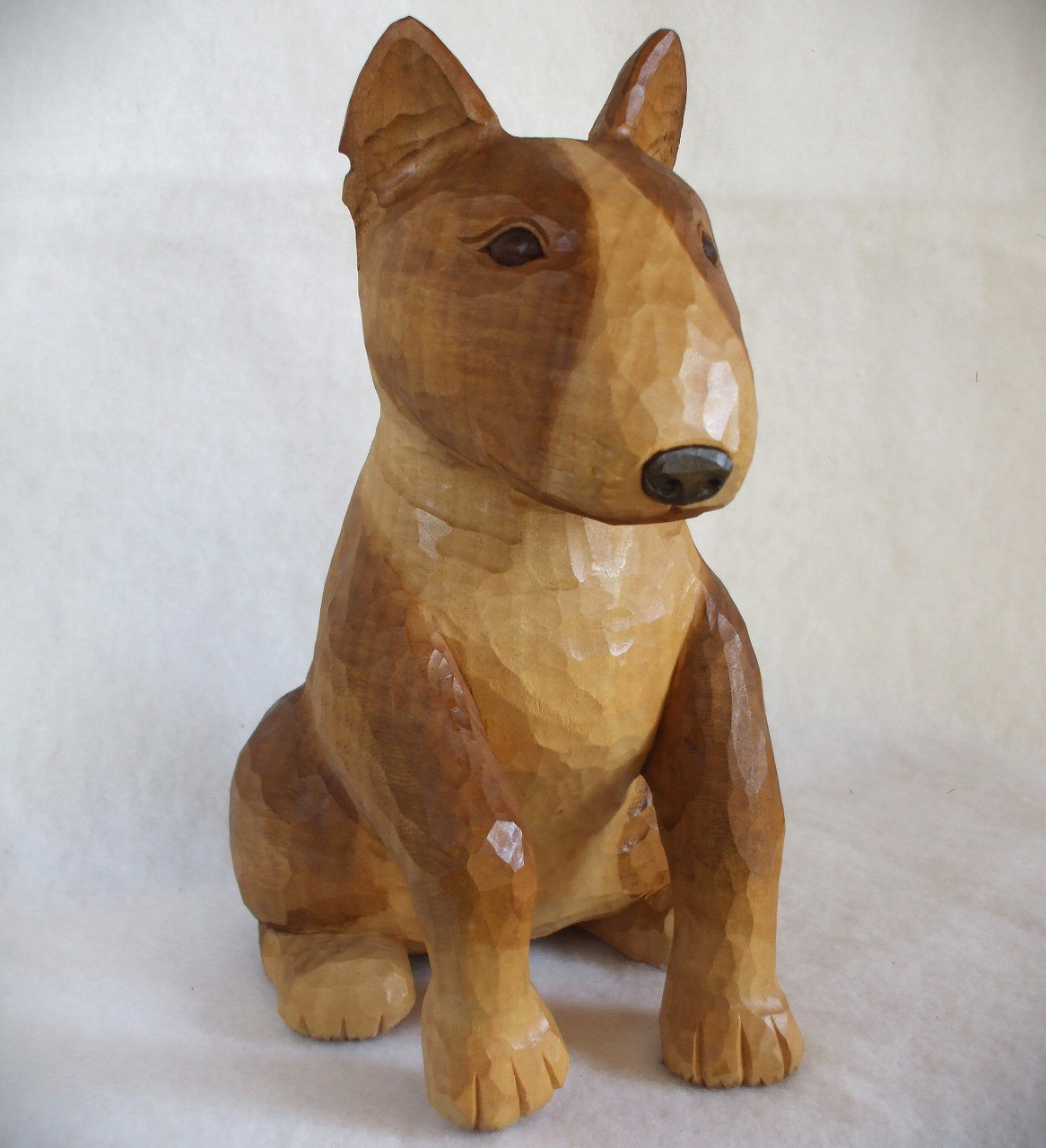 ♪ブルテリア木彫り置物♪特別提供品♪