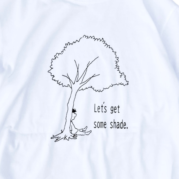 Ｔシャツ「日陰に入ろう」３カラー 4枚目の画像