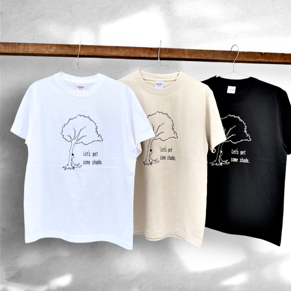 Ｔシャツ「日陰に入ろう」３カラー 2枚目の画像